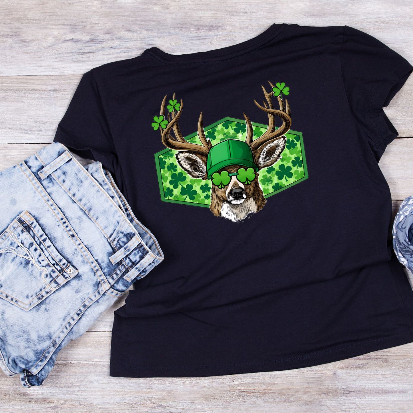 Clover King Buck Swagger T-shirt | St Patrick’s Day T-shirt | Shamrock | Graphic Tee | Printed Shirt | St. Paddy’s