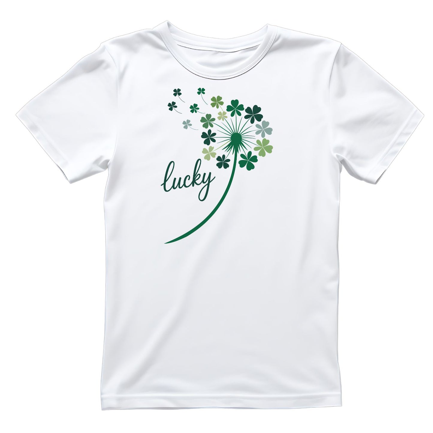 Luck Clover Dandelion Breeze T-shirt | St Patrick’s Day T-shirt | Shamrock | Graphic Tee | Printed Shirt | St. Paddy’s