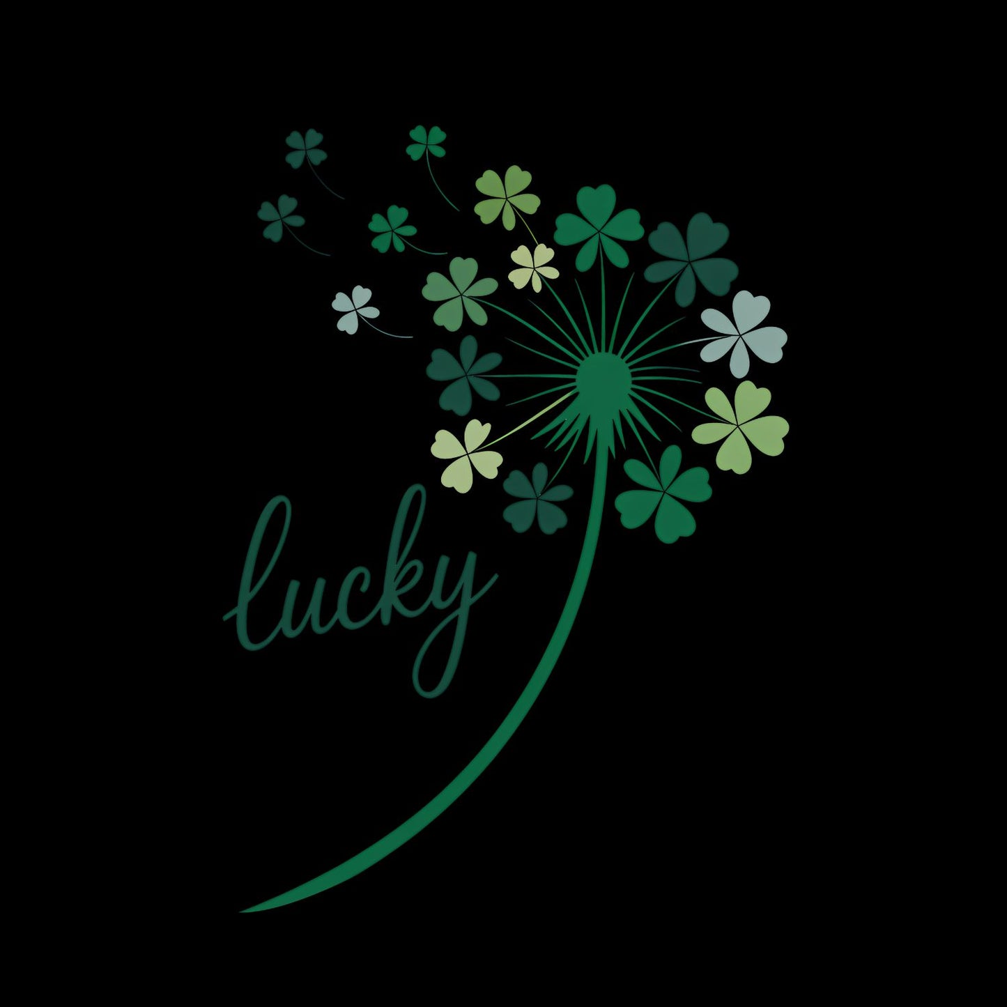 Luck Clover Dandelion Breeze T-shirt | St Patrick’s Day T-shirt | Shamrock | Graphic Tee | Printed Shirt | St. Paddy’s