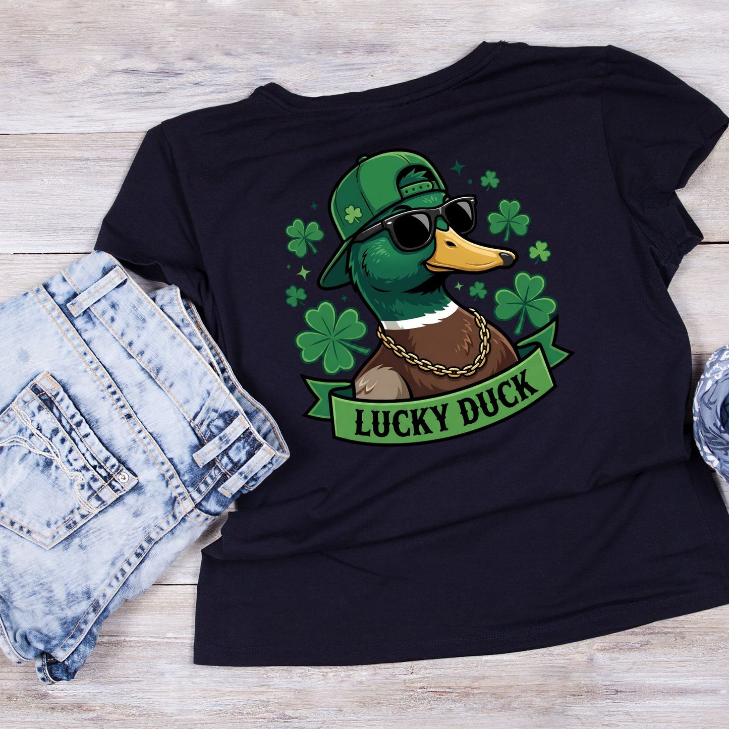 Lucky Duck St Patrick’s day T-shirt | St Patrick’s Day T-shirt | Shamrock | Graphic Tee | Printed Shirt | St. Paddy’s