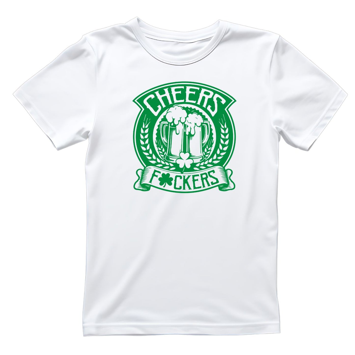Cheers F☘️ckers Beer T-shirt | St Patrick’s Day T-shirt | Shamrock | Graphic Tee | Printed Shirt | St. Paddy’s
