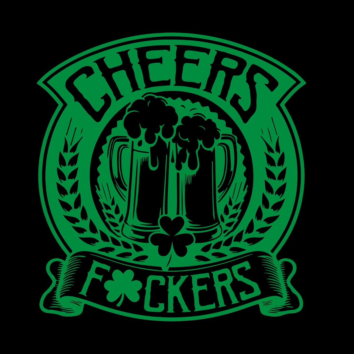 Cheers F☘️ckers Beer T-shirt | St Patrick’s Day T-shirt | Shamrock | Graphic Tee | Printed Shirt | St. Paddy’s