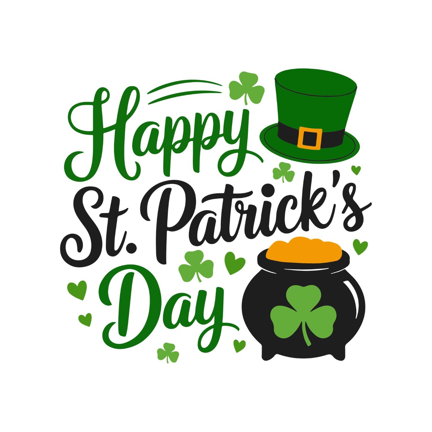 Happy St. Patrick’s Day  T-shirt | St Patrick’s Day T-shirt | St. Paddy’s | Pot of Gold| Top hat