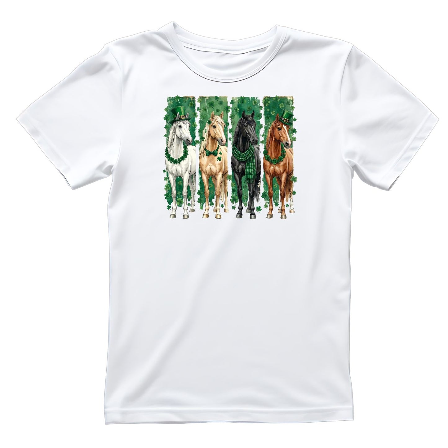 Four Leaf Fillies Patrick’s Day T-shirt | St Patrick’s Day T-shirt | Shamrock | Graphic Tee | Printed Shirt | St. Paddy’s | Horses