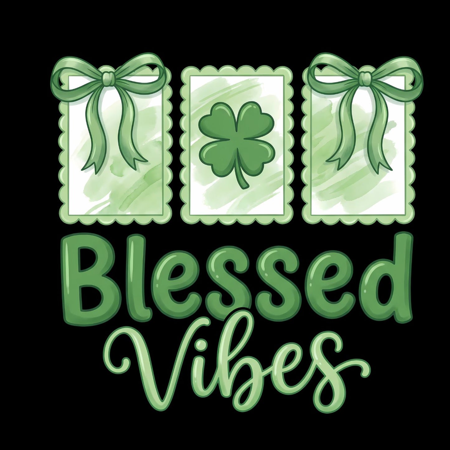 Blessed Vibes St. Patrick’s Day T-shirt | St Patrick’s Day T-shirt | Shamrock | Graphic Tee | Printed Shirt | St. Paddy’s | Religious Faith