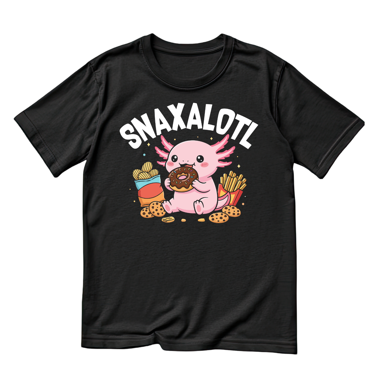 Snaxalotl Axolotl T-shirt | Sarcasm Funny | Graphic Tee | Printed Shirt | Animal Lover