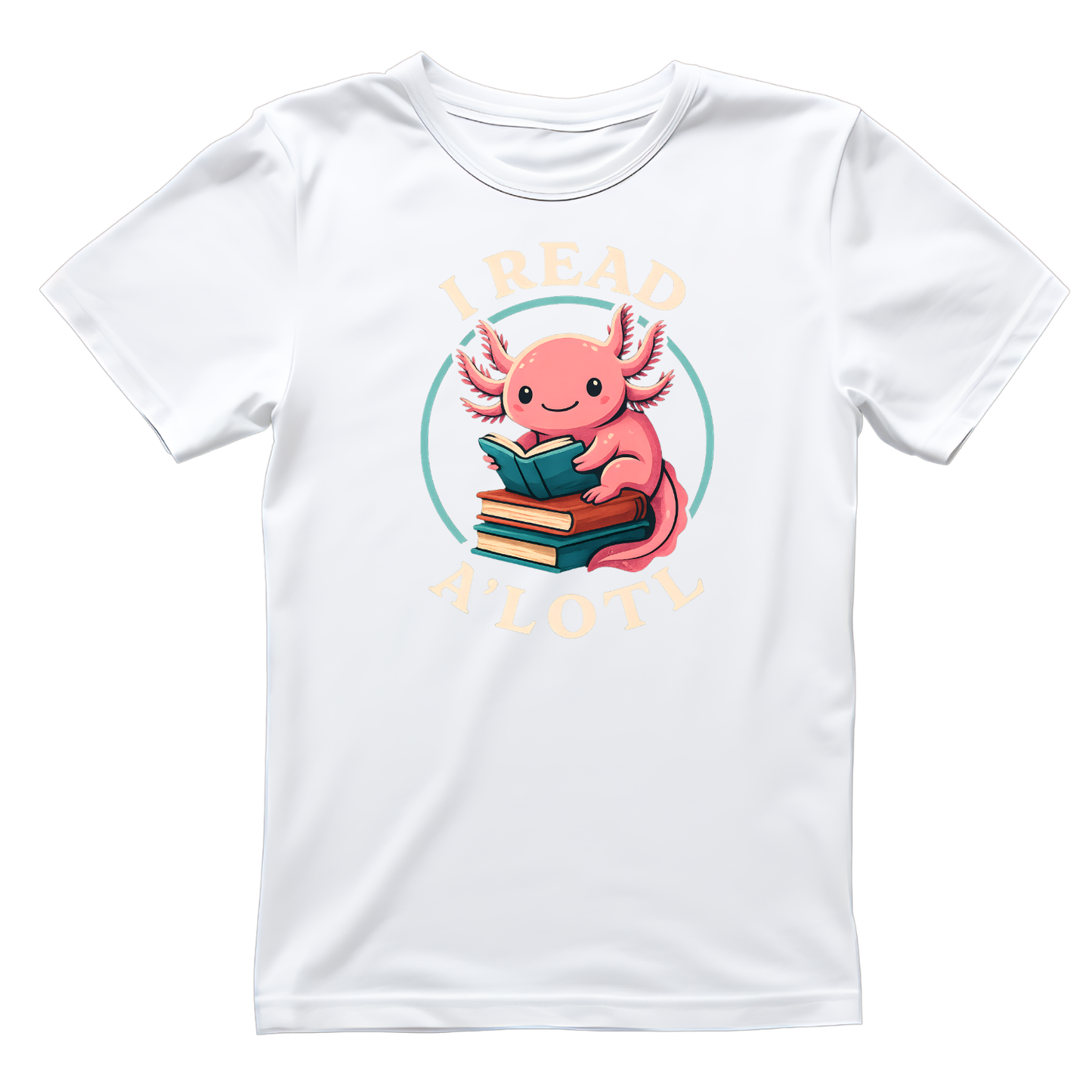 I Read Axolotl T-shirt | Graphic Tee | Printed Shirt | Animal Lover