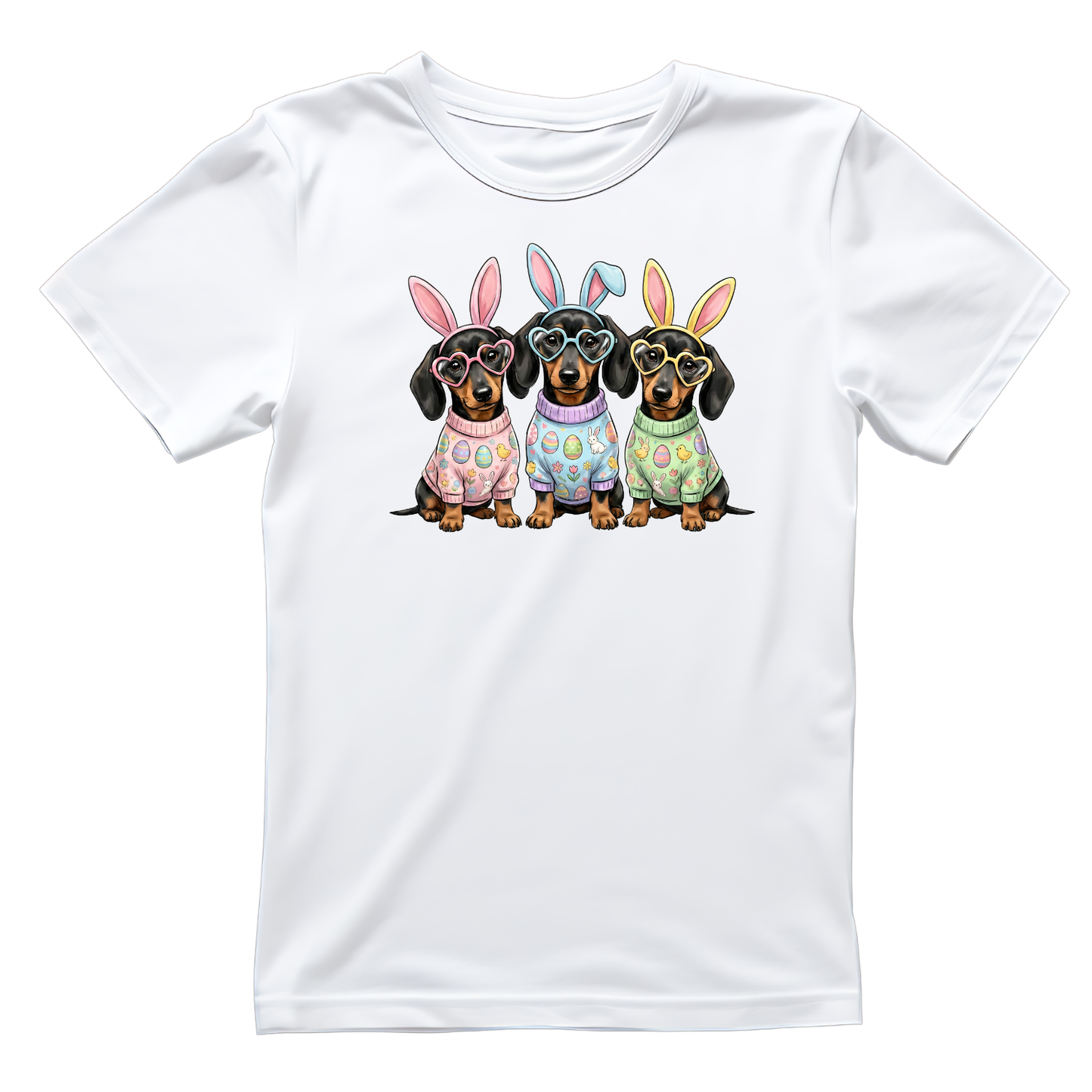 Dachshund Easter Bunny T-shirt | Graphic Tee | Printed Shirt | Animal Lover | Dogs