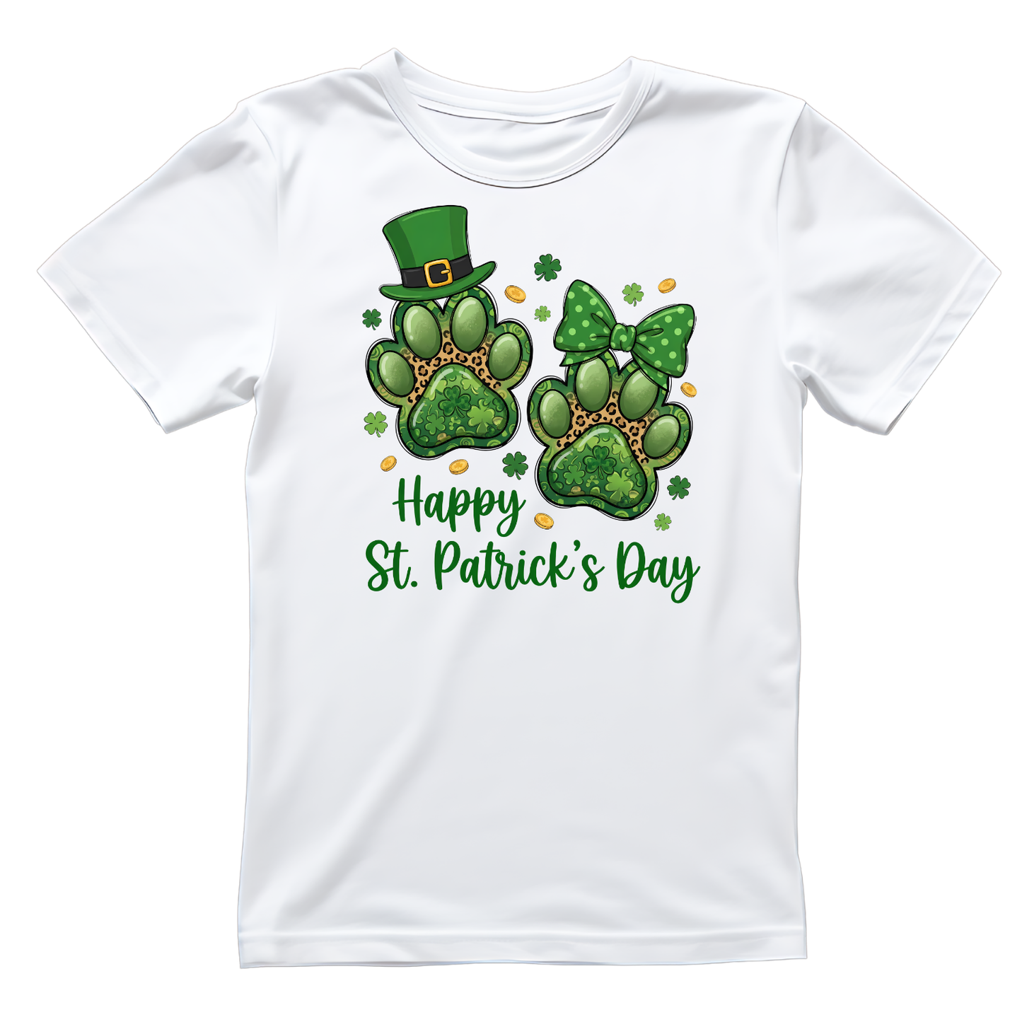 Dog Toe Beans St. Patrick’s Day T-shirt | Graphic Tee | Printed Shirt | Animal Lover | Dogs