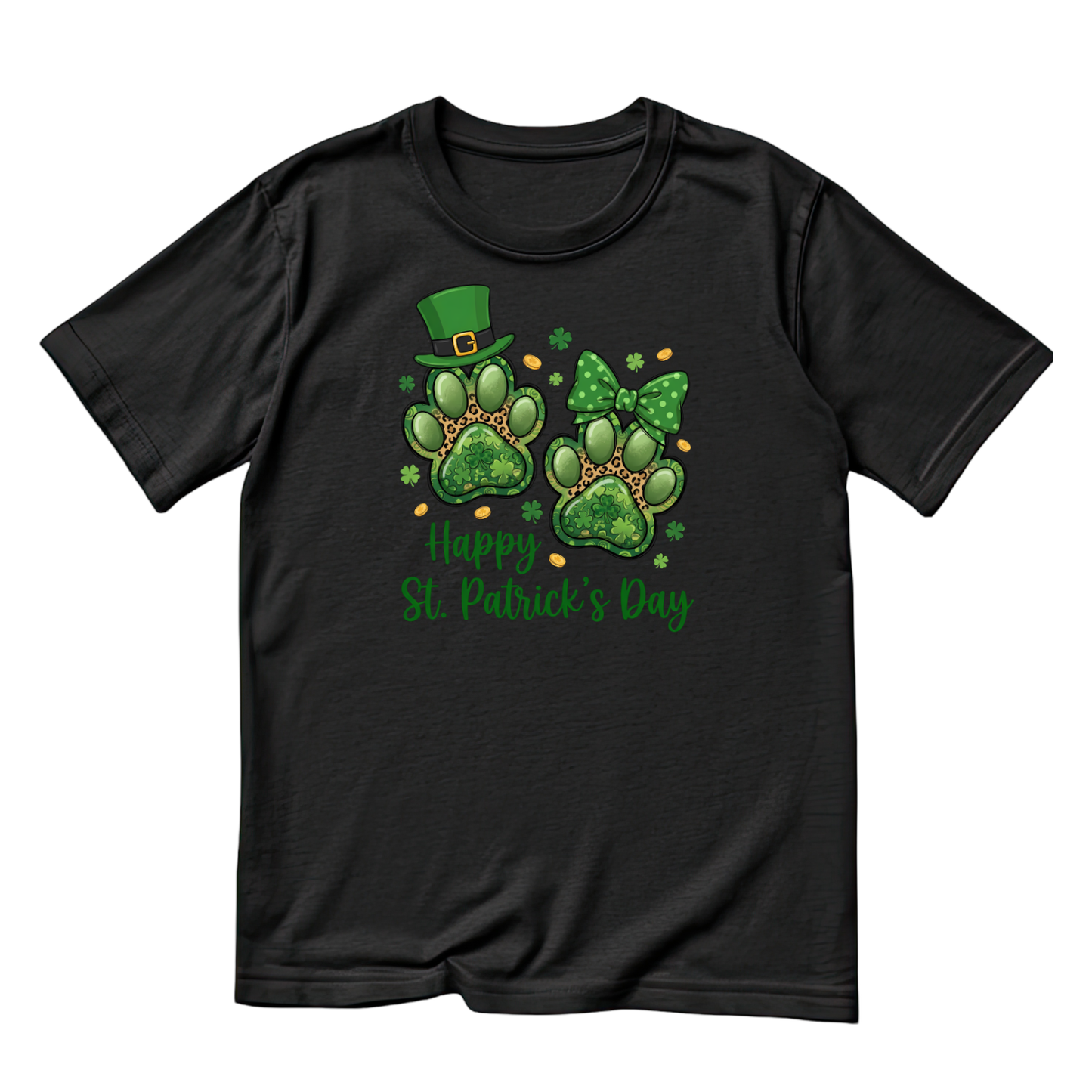 Dog Toe Beans St. Patrick’s Day T-shirt | Graphic Tee | Printed Shirt | Animal Lover | Dogs