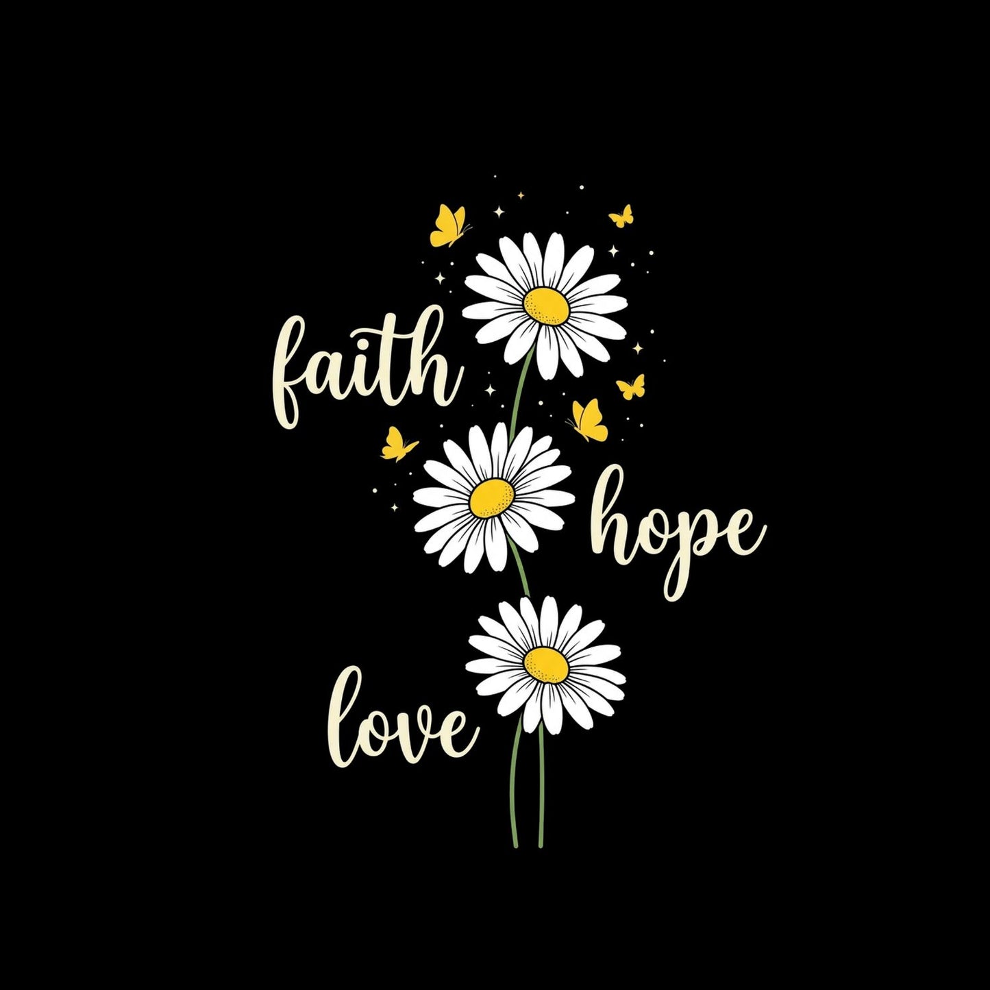 Faith Hope Love T-Shirt | Faith Graphic Tee | Jesus God Shirt