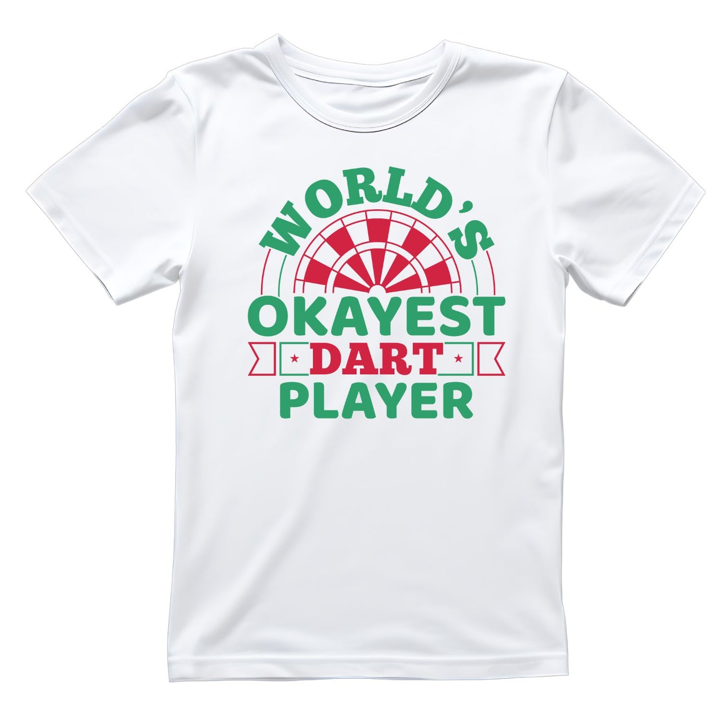 World’s Okayest Dart Player T-Shirt | Darts Graphic Tee | Sports Shirt