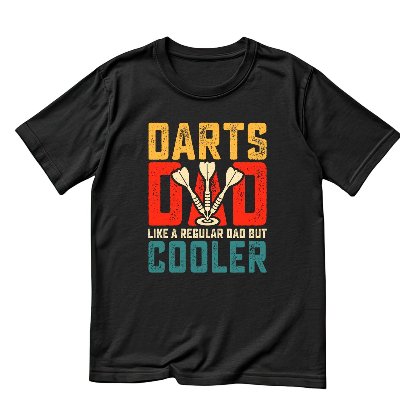 Darts Dad Like A Regular Dad But Cooler T-Shirt | Darts Graphic Tee | Sports Shirt
