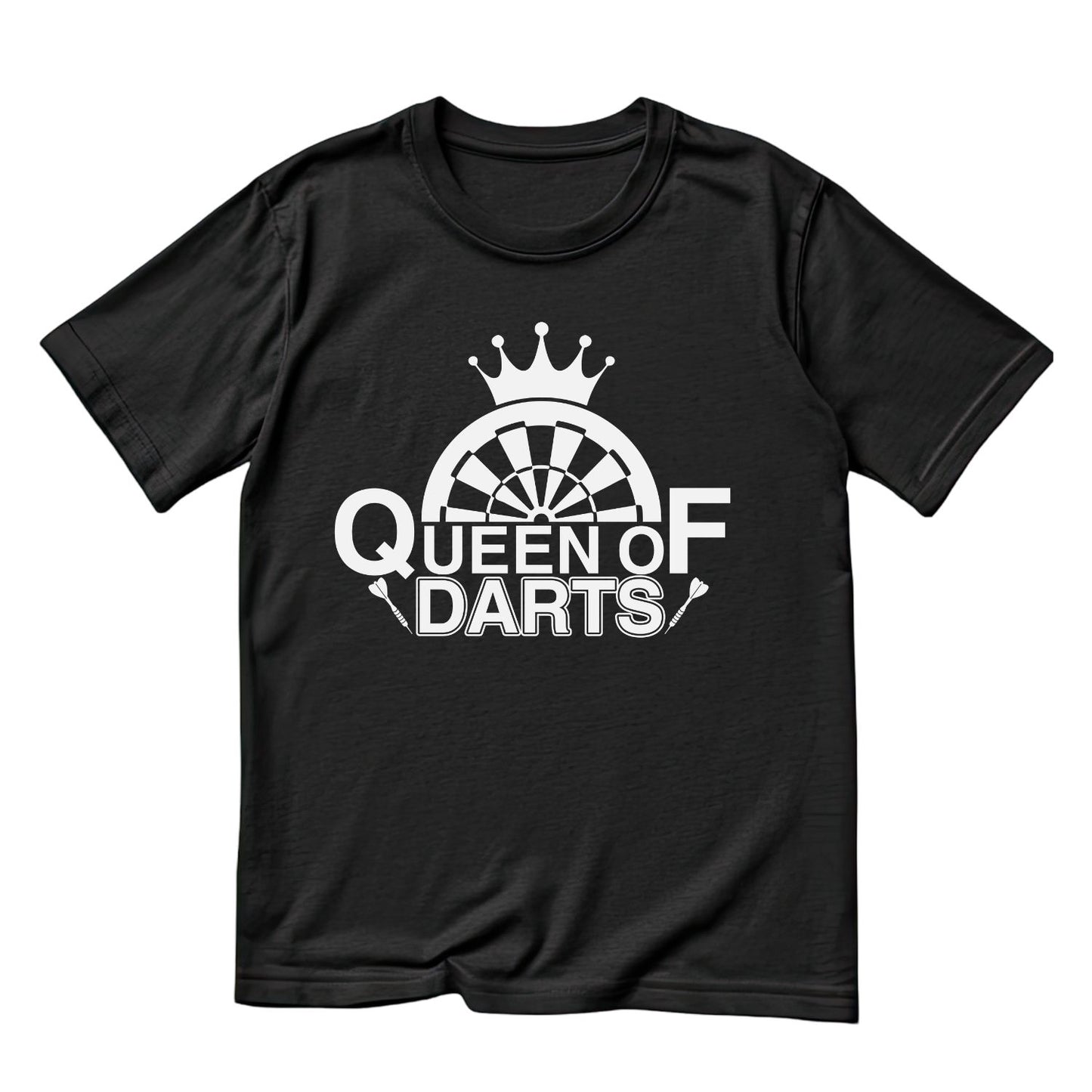 Queen of Darts T-Shirt | Darts Graphic Tee | Sports Shirt