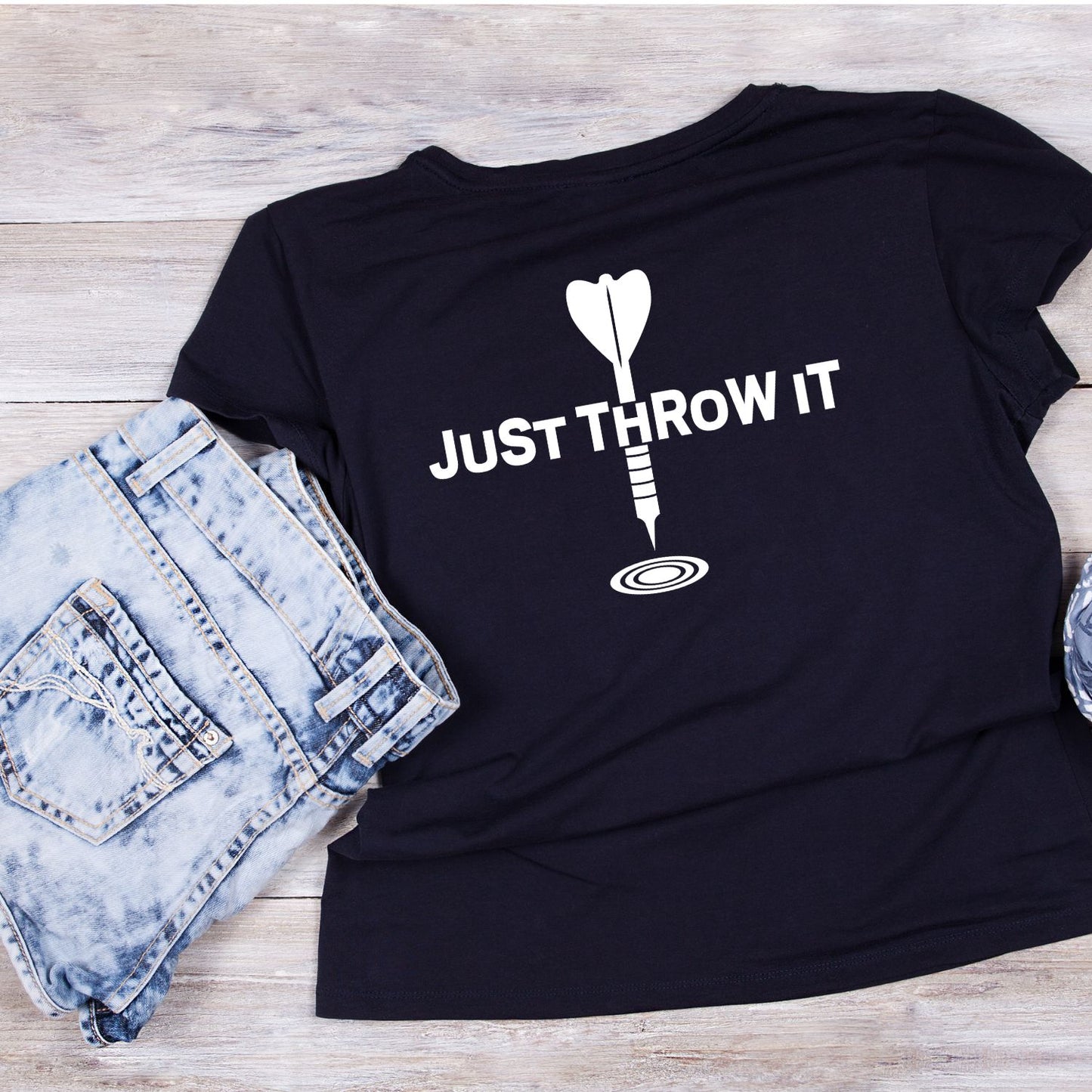 Just Throw It T-Shirt | Darts Graphic Tee | Sports Shirt
