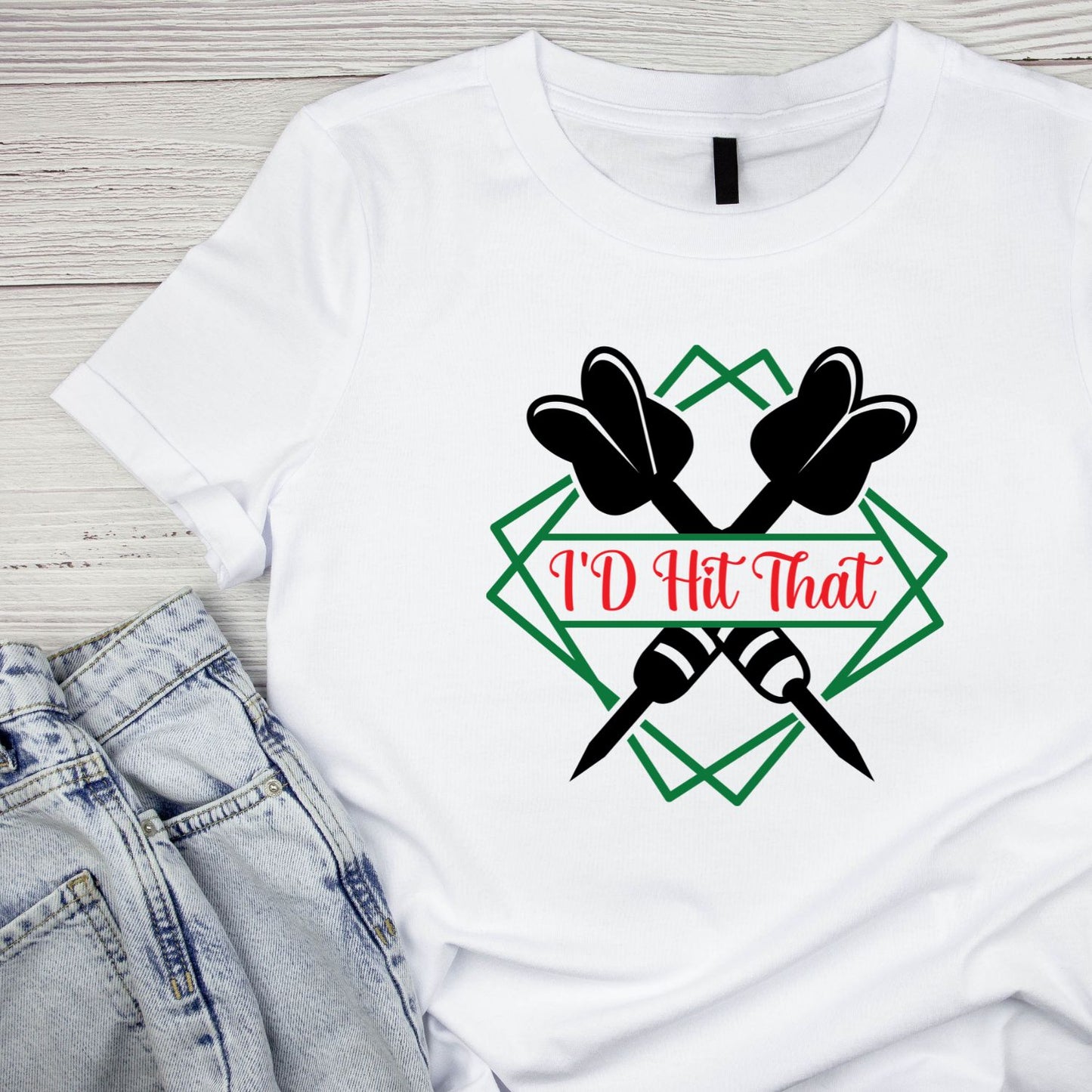 I’d Hit That T-Shirt | Darts Graphic Tee | Sports Shirt