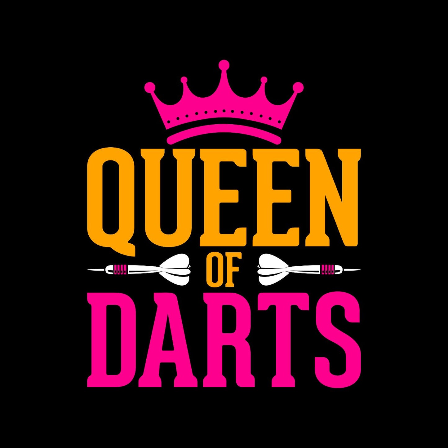 Queen Of Darts T-Shirt | Darts Graphic Tee | Sports Shirt