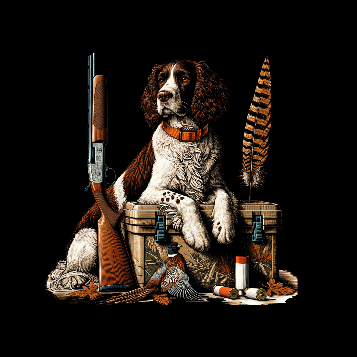 The Hunter’s Best Friend – Bird Dog Edition T-shirt | English Springer Spaniel | Graphic Tee | Printed Shirt | Animal Lover | Dogs | Pheasant Hunting Bird Dog | Shotgun Hunting | Hunting Season | Outdoor Sportsman | Sporting Dog