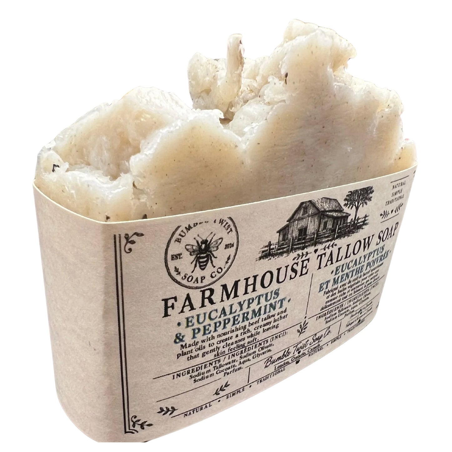 Eucalyptus & Peppermint Farmhouse Tallow Soap