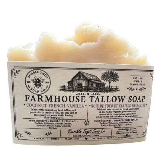 Coconut & French Vanilla Farmhouse Tallow Soap