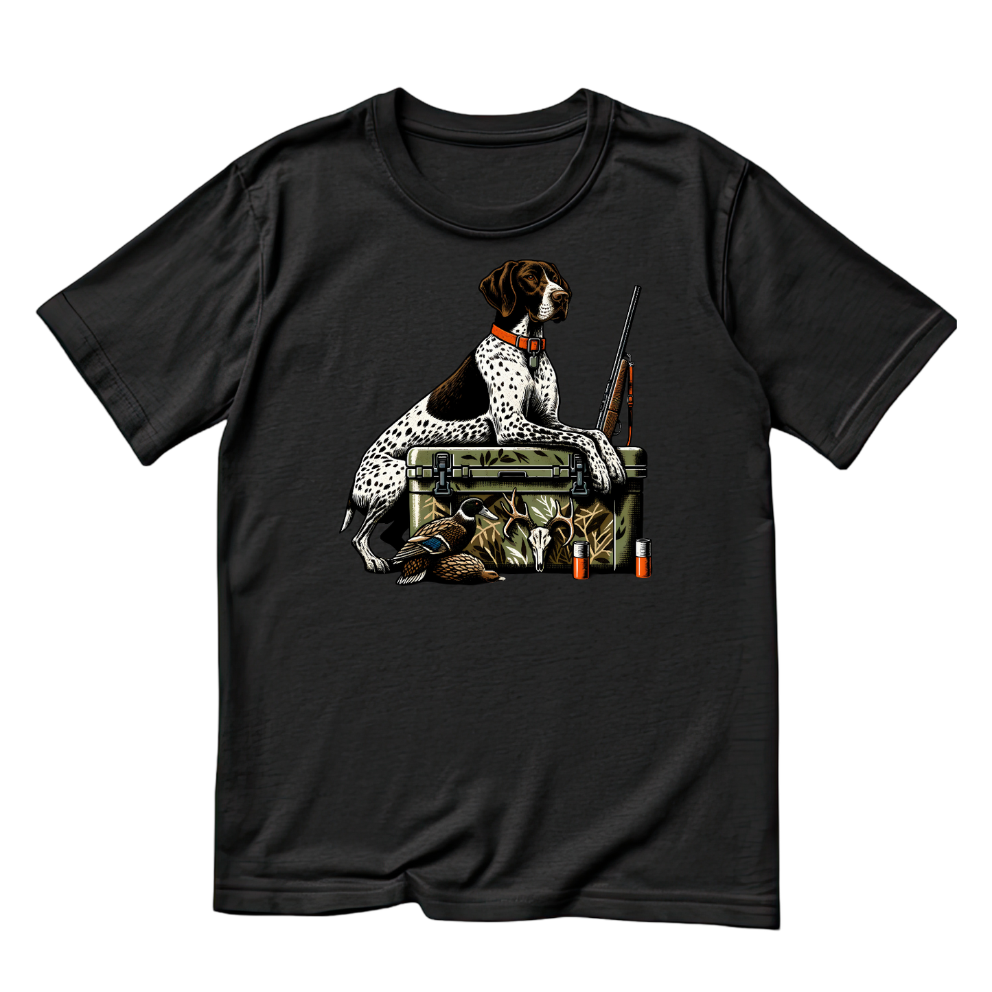 German Shorthaired Pointer Born to Hunt Duck T-shirt | Graphic Tee | Printed Shirt | Animal Lover | Dogs | Rifle Hunting | Hunting Season | Outdoor Sportsman | Sporting Dog