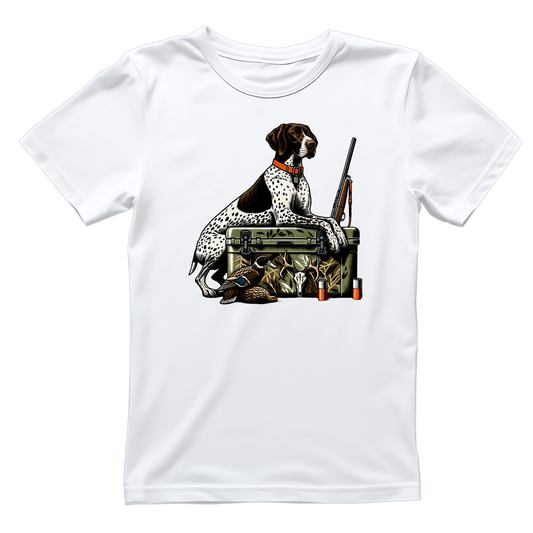 German Shorthaired Pointer Born to Hunt Duck T-shirt | Graphic Tee | Printed Shirt | Animal Lover | Dogs | Rifle Hunting | Hunting Season | Outdoor Sportsman | Sporting Dog