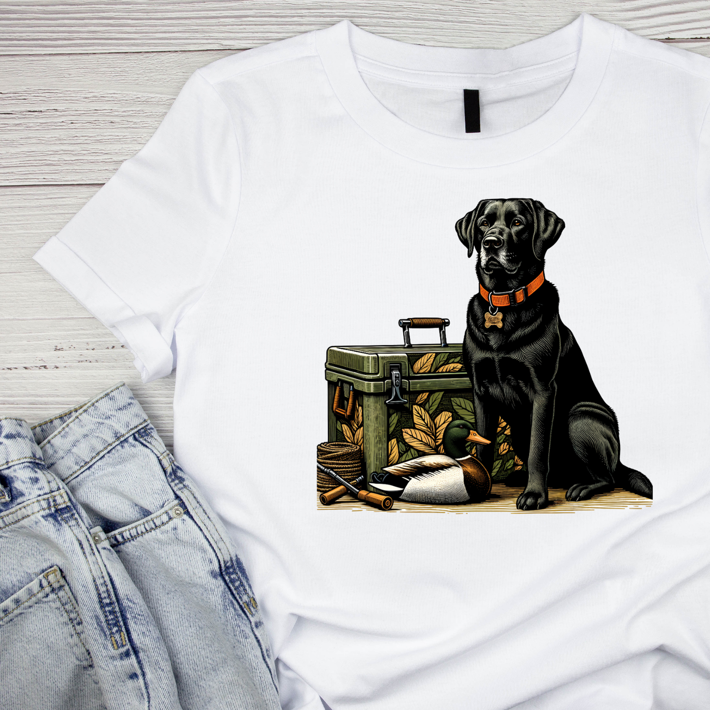 Labrador Retriever Duck Hunter’s Best Friend T-shirt | Graphic Tee | Printed Shirt | Animal Lover | Dogs | Rifle Hunting | Hunting Season | Outdoor Sportsman | Sporting Dog