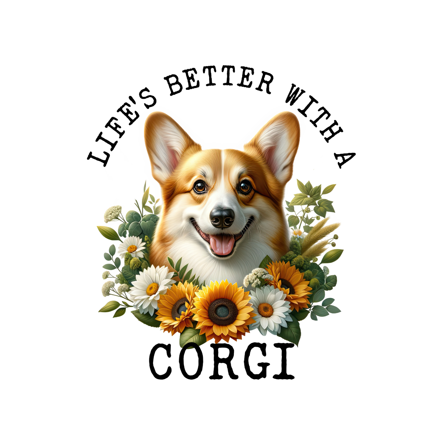 Life’s Better With A Corgi T-shirt | Graphic Tee | Printed Shirt | Animal Lover Pets  | Cute Sweet | Dog